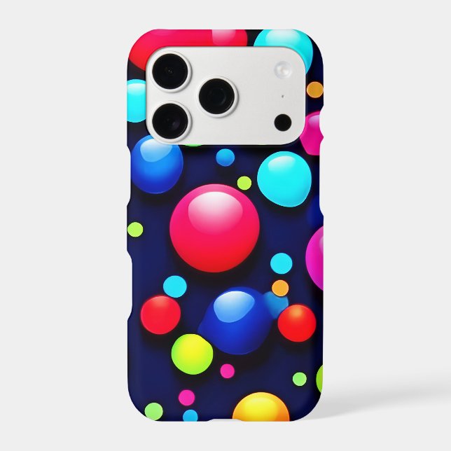 Vibrant Bubble Pop Art Iphone Case (Back)