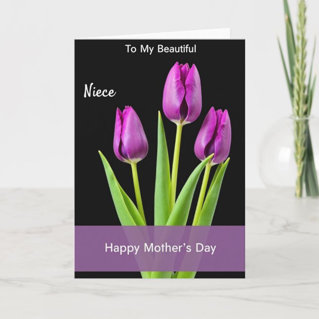 Vibrant Buds Mothers Day Card (Front)