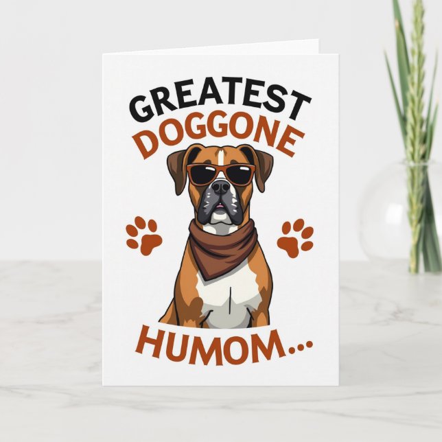 Vibrant Bulldog Best Humom Card (Front)