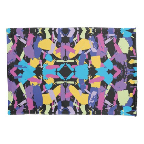 Vibrant Burst Random Color Splashes Pillow Case