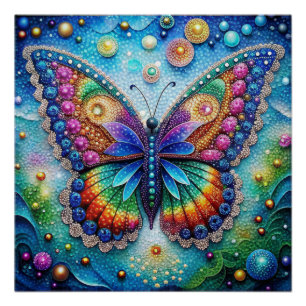 Vibrant Butterfly 5D Diamond Painting Kit DIY Wall Poster
