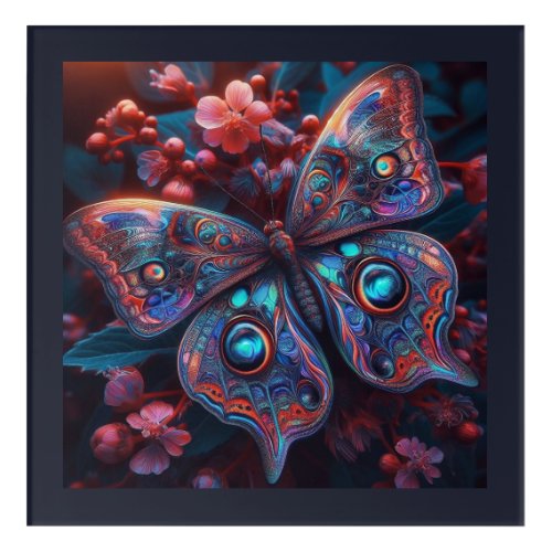 Vibrant Butterfly Acrylic Wall Art