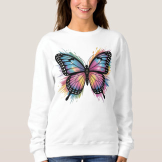 Vibrant Butterfly Art: Bold & Beautiful Sweatshirt