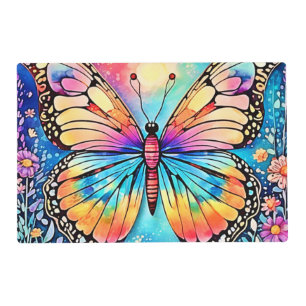 Vibrant Butterfly Art Placemat