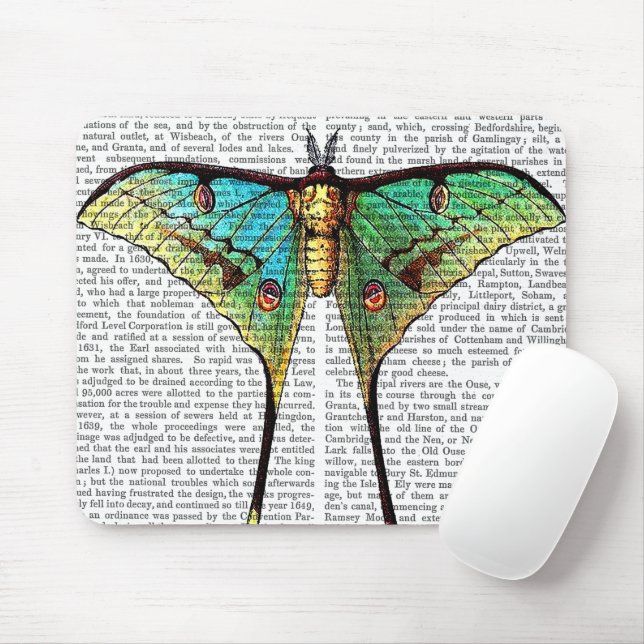 Vibrant Butterfly Mouse Pad (With Mouse)