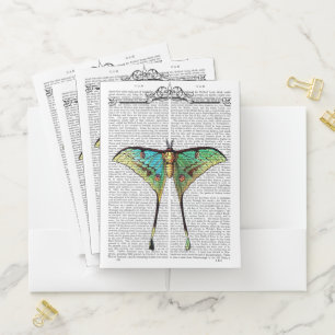Vibrant Butterfly Pocket Folder