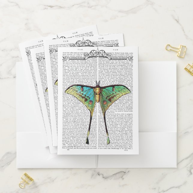 Vibrant Butterfly Pocket Folder (In Situ)