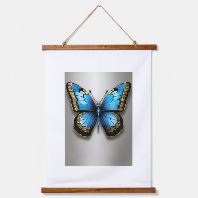 Vibrant Butterfly Print Board - Perfect for Creati Hanging Tapestry (Front)