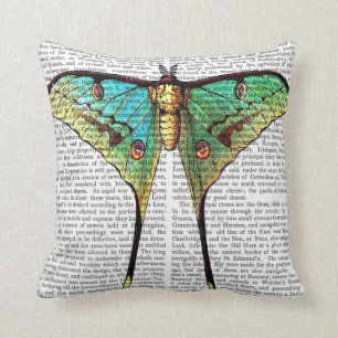 Vibrant Butterfly Throw Pillow