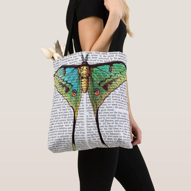 Vibrant Butterfly Tote Bag (Close Up)