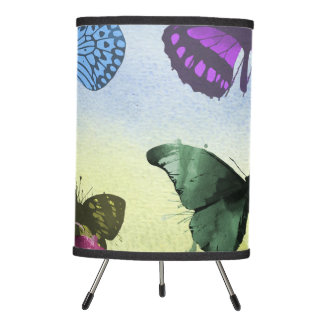 Vibrant Butterfly Tripod Lamp