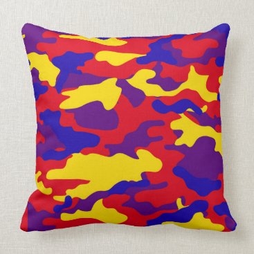 Vibrant Camouflage Throw Pillows Vibrant Camouflage Throw Pillows