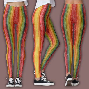 Vibrant Candy Pattern   Vibrant Rainbow Jelly Leggings