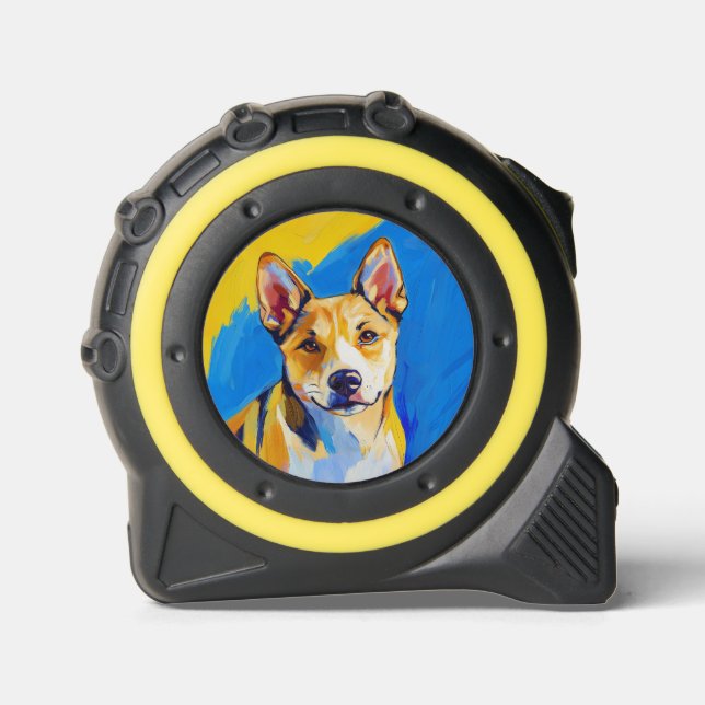 Vibrant Carolina Dingo Dog Artwork Tape Measure (Front)