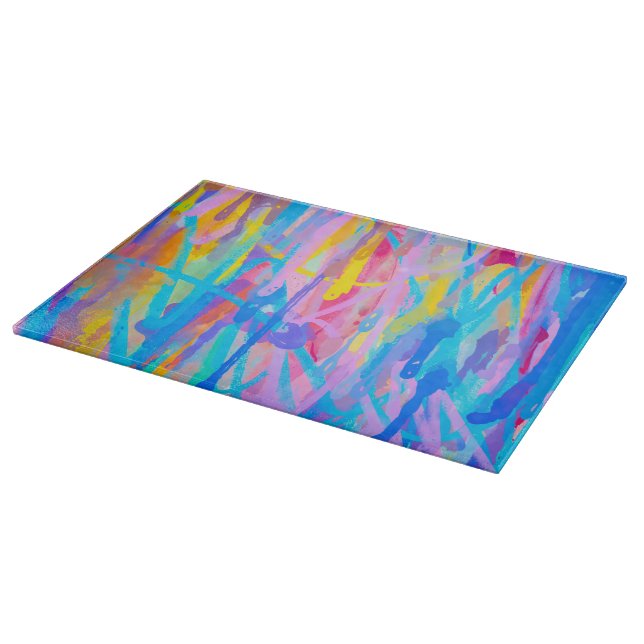 Vibrant Cascade Cutting Board (Corner)