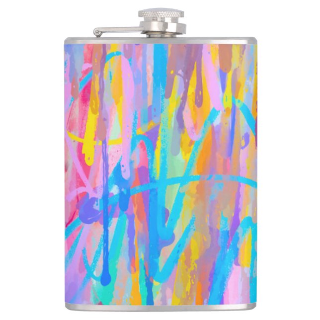 Vibrant Cascade Flask (Front)