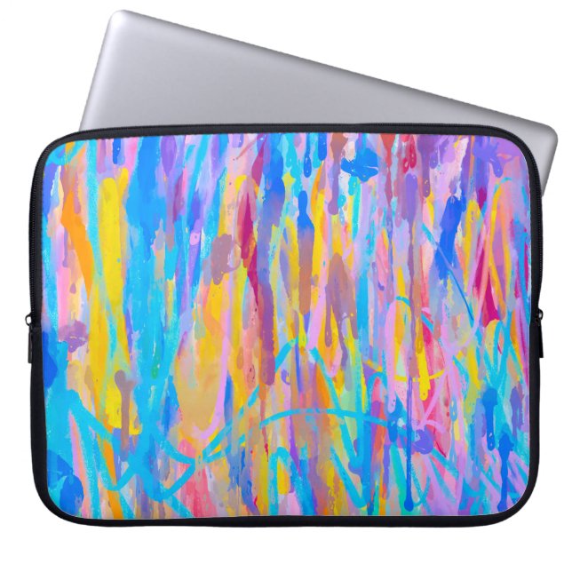 Vibrant Cascade Laptop Sleeve (Front)