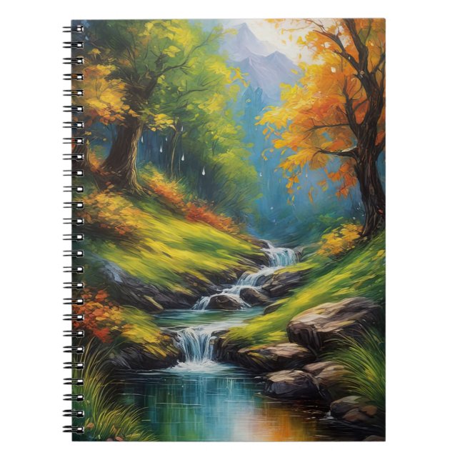 Vibrant Cascades Notebook (Front)