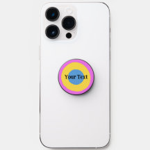Vibrant Casual Blue Pink Yellow Custom Text