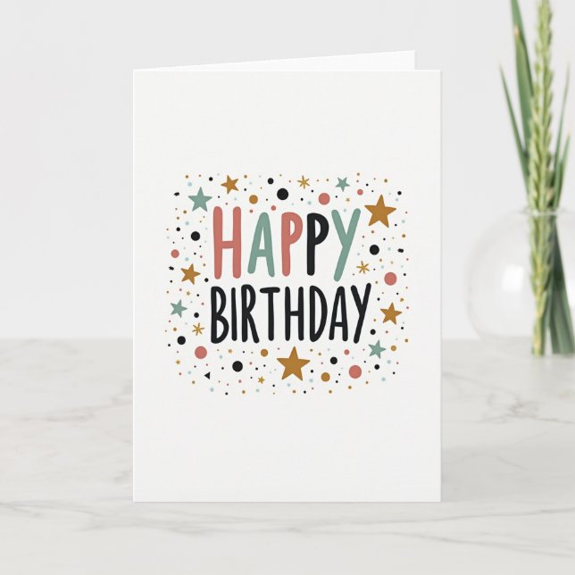 Vibrant Celebration Card (Front)
