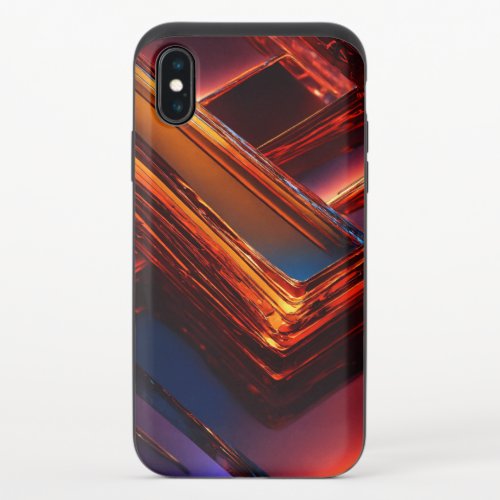 Vibrant Checkered Mirror Mosaic Phone Case iPhone X Slider Case