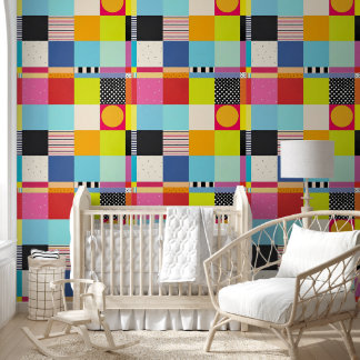 Vibrant Checkered Vibes: A Burst of Color for Your Wallpaper