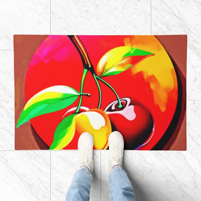 Vibrant Cherry Duo Doormat (Indoor)