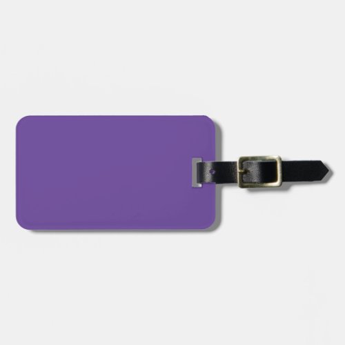 Vibrant  Chic Ultra Violet Background Solid Color Luggage Tag