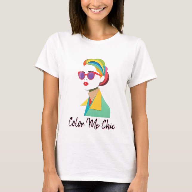Vibrant Chic Woman T-Shirt (Front)