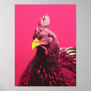 Vibrant Chicken Poster
