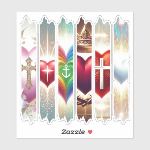 Vibrant Christian Valentine Hearts Washi Tape Sticker