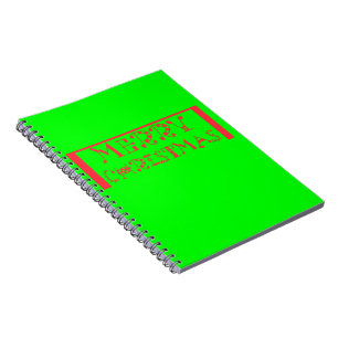 Vibrant Christmas Cheer Merry Christmas Lime Green Notebook