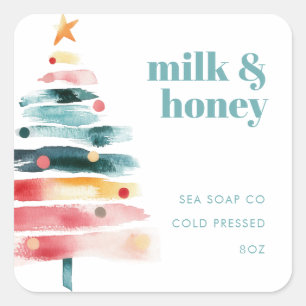 Vibrant Christmas Product Stickers
