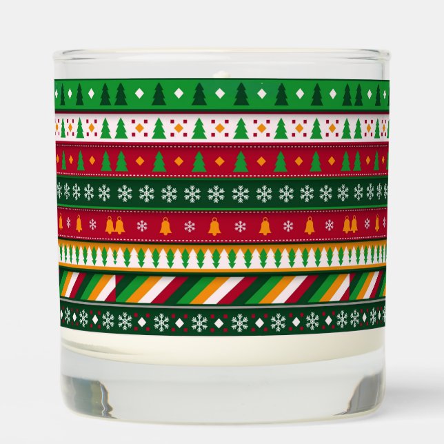 Vibrant Christmas Scented Jar candle (Front)