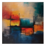 Vibrant Chromatic Blocks Acrylic Print