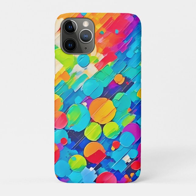 Vibrant Circle Dance Art Case-Mate iPhone Case (Back)