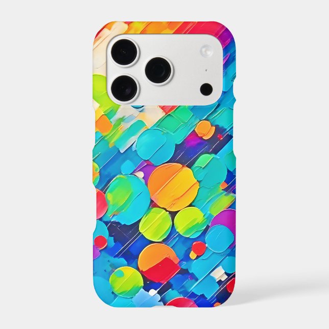 Vibrant Circle Dance Art Iphone Case (Back)