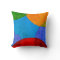 Vibrant Circle Pattern Primary Colors Pillow
