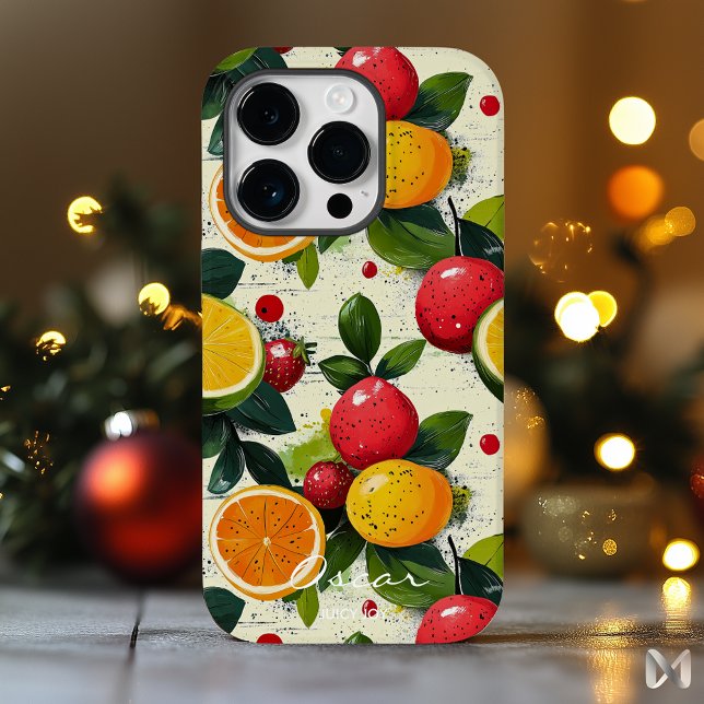 Vibrant Citrus and Berry Fruit Design Fresh Look Case-Mate iPhone Case (Creator Uploaded)