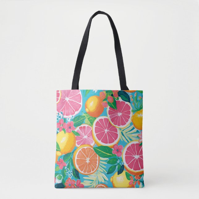 Vibrant Citrus Garden  Tote Bag (Front)