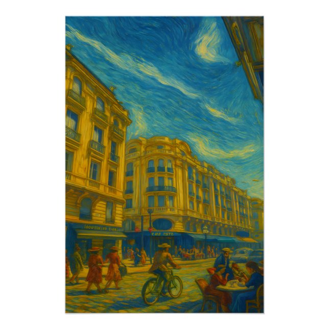 Vibrant City Views Poster (Front)