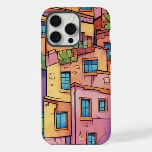 Vibrant Cityscape Impressions V2 iPhone 15 Pro Max Case
