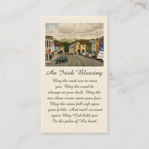 Vibrant Clifden Ireland Coastal Sympathy Card