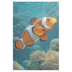 Vibrant Clownfish in Coral Reef Gallery Wrap