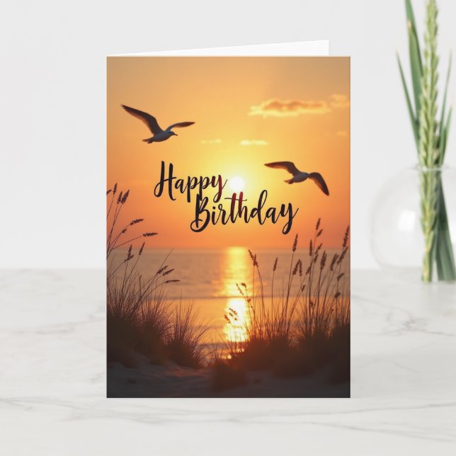 Vibrant Coastal Celebration Card (Front)