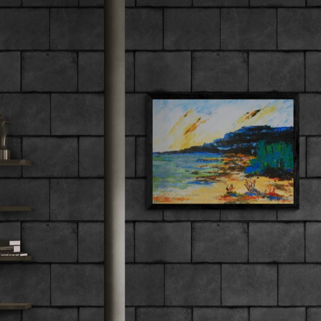Vibrant Coastal Landscape Acrylic Print (Creator Uploaded)