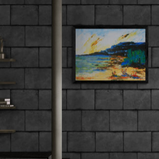 Vibrant Coastal Landscape Gallery Wrap