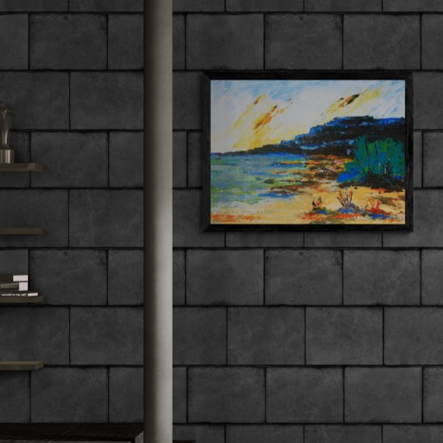 Vibrant Coastal Landscape Gallery Wrap (Creator Uploaded)