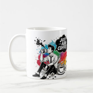 Vibrant Coffee Moments Just Add Coffee  Mug