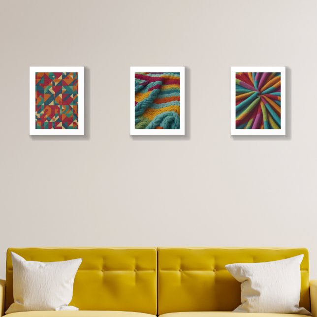 Vibrant collection of wall handing cool art acrylic photo tile (Living Room)